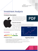 Apple Investment Analysis