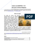 Ensino Religioso Mitos Origem