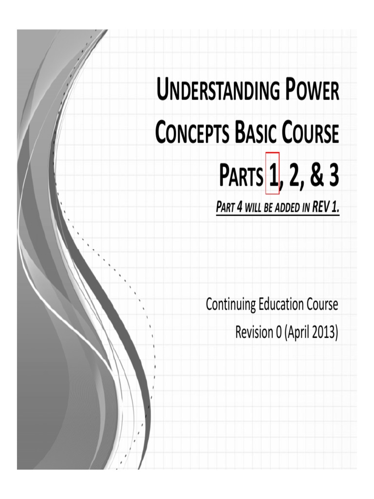 Understanding Power Basic Concepts Part 1 | PDF | Lightning | Power Station