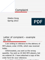 Letter of Complaint2013