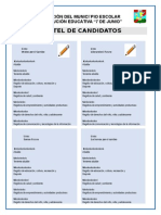 Cartel de Candidatos