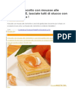 SUBLIME Biscotto Con Mousse Alle CLEMENTINE