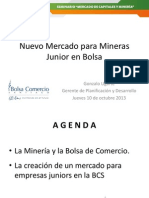 06 - Nuevo Mercado para Mineras Junior en Bolsa - G Ugarte - Bolsa de Comercio PDF