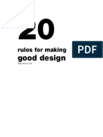 20 Rules for Making a Good Design