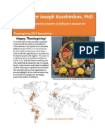 J Kuvshinikov Thanksgiving 2015 Newsletter