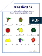 Food Spelling 1