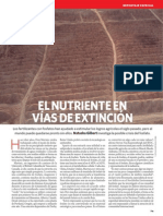 El Nutriente en Vías de Extinción, Nature - Noviembre - Espanol