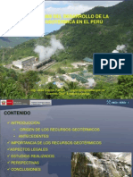 Perspectivas Del Desarrollo de La Energía Geotérmica en El Perú