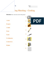 Beginning Matching - Cooking