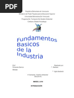 Fundamentos de La Industria