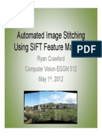 Automated Image Stitching Using SIFT Feature Matching