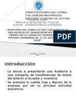 Auditoría Financiera a Los Rubros Caja y Bancos