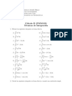 Cálculo II, Guía Técnicas de Integración