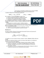 Série D'exercices N°11 - Chimie Loi de Modération Loi de Modération - Bac Sciences Exp (2012-2013) MR Chattouri Samir PDF