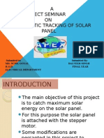 A Project Seminar ON Automatic Tracking of Solar Panel