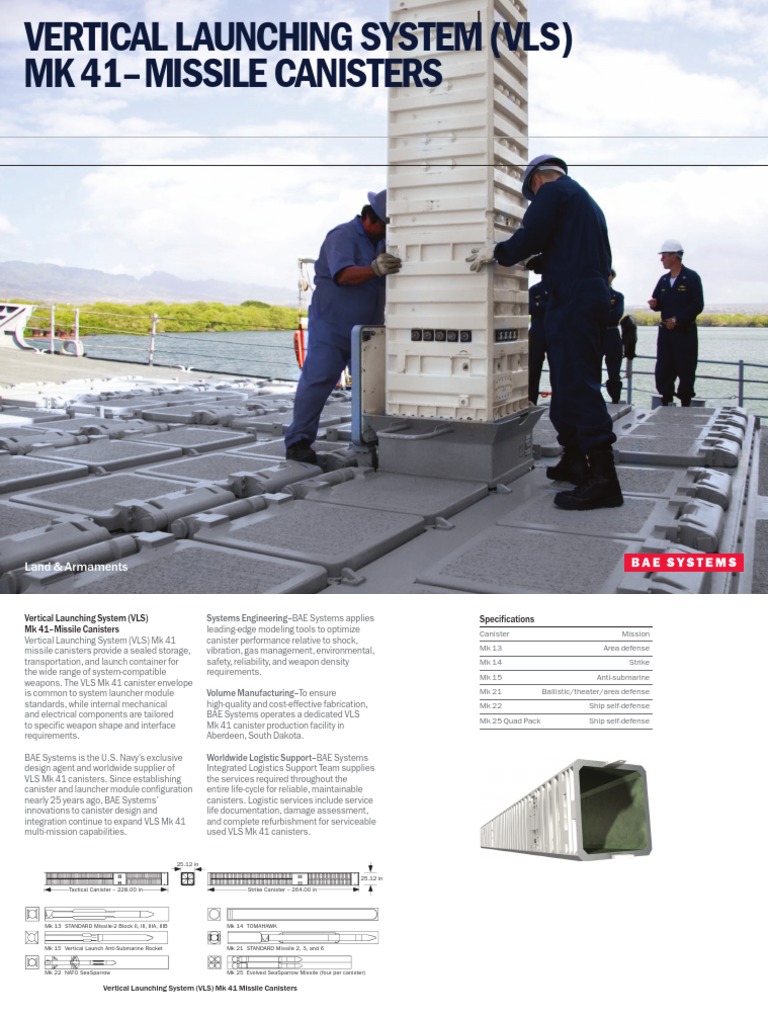VLS MK 41 Missile Canisters 1211 PDF | PDF