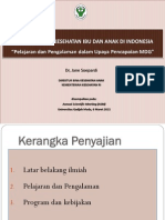 Status Gizi Dan Kesehatan Anak Di Indonesia (Kemenkes RI) Januari 2015