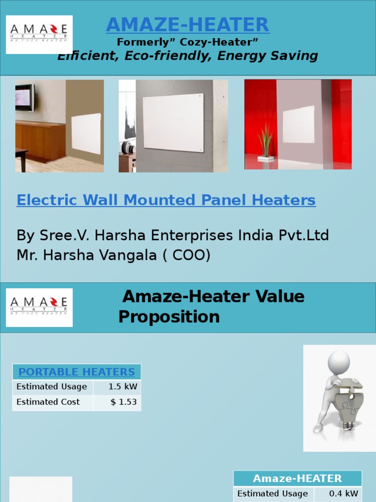 Energy Efficient Panel Heaters AmazeHeater PDF Electric Heating