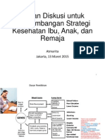 1. Bahan Diskusi Untuk Pengembangan Strategi Kesehatan Ibu, 13 Maret 2105