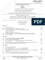 Computer Applications ICSE Sample Paper 4