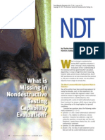 What is Missing in Non Destructive Tes