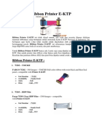Ribbon Printer E-KTP Fargo HDP5000
