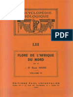 Flore de L'afrique Du Nord (Maroc, Algérie, Tunisie, Tripolitaine, Cyrénaïque Et Sahara), Vol. 4, R. Maire (1957)