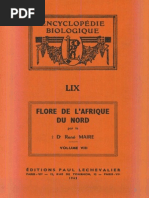 Flore de L'afrique Du Nord (Maroc, Algérie, Tunisie, Tripolitaine, Cyrénaïque Et Sahara), Vol. 8, R. Maire (1962)