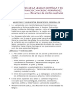 Las Variedades de La Lengua Española y Su Enseñanza