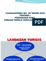 4 Penugasan Guru Sebagai Kasek - Permendiknas No.28 Tahun 2010