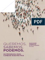 Programa Elecciones Generales Podemos 2015