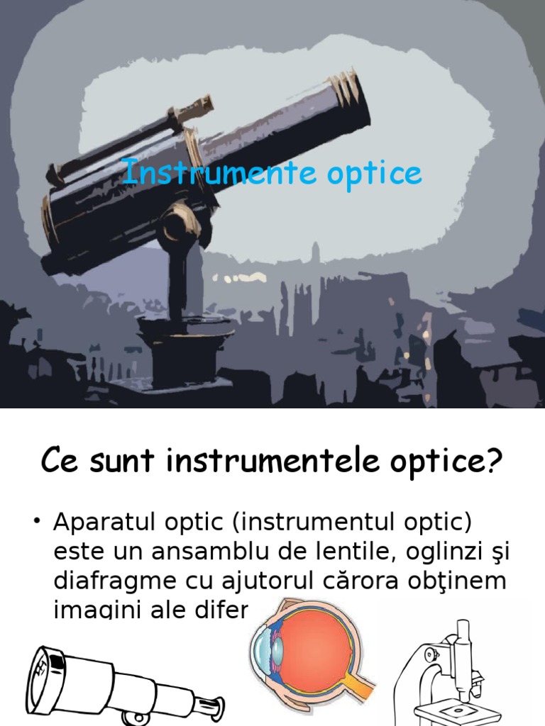 Instrumente Optice | PDF