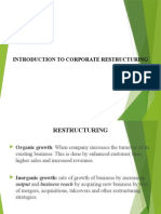 Introduction to Corporate Restructuring (1)
