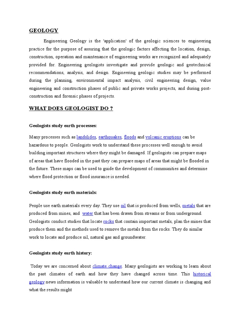 GEOLOGY Vs Geotechnic PDF Geotechnical Engineering Geology