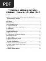 Terjemah Kitab Bidayatul Hidayah