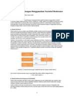  Analisis Moderator Dalam Lisrel