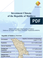 Investment Climate of The Republic of Moldova