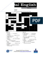 Past Simple Crossword: Complete The Crossword With A Verb in The Correct Tense