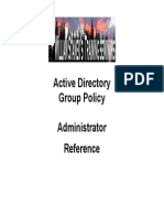 Active Directory GP Admin Ref