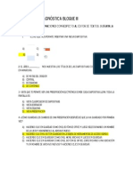 Evaluación Diagnóstica Bloque III