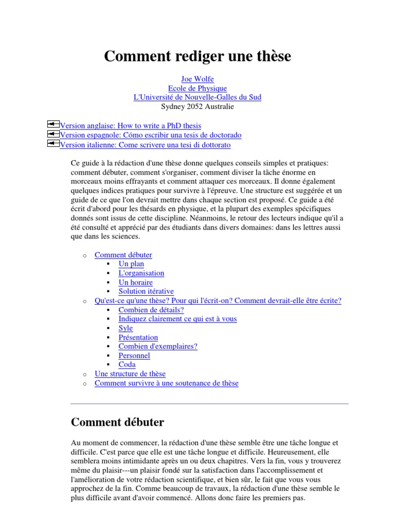 Comment Faire Une Thèse D’Un Texte QGIUXA — free download