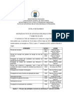 Edital para o Teste de Suficiencia - UFSM