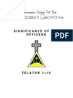 GOLDEN DAWN 1 10 - Significance of The Officers