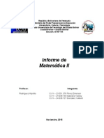 Informe de Matemática II sobre Producto Notable, Formula de 2do grado y Factorización.