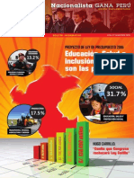 Boletín Nº 25 del Grupo Parlamentario Nacionalista Gana Perú