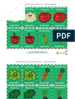 Es Spanish Kids Food Group Memory Game Cards Food Cards Vegetables