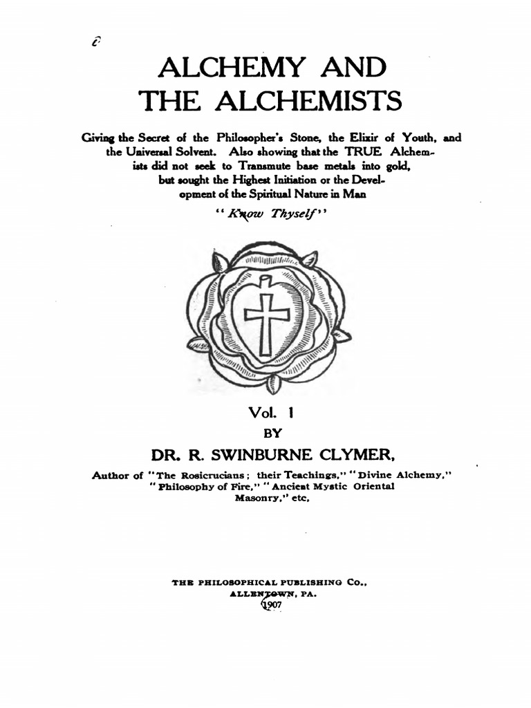 Alchemy and The Alchemists PDF | PDF