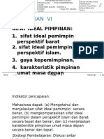 Sifat Ideal Kepemimpinan Islam Vi - Revisi 2014