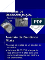 Analisis de Denticion Mixta 