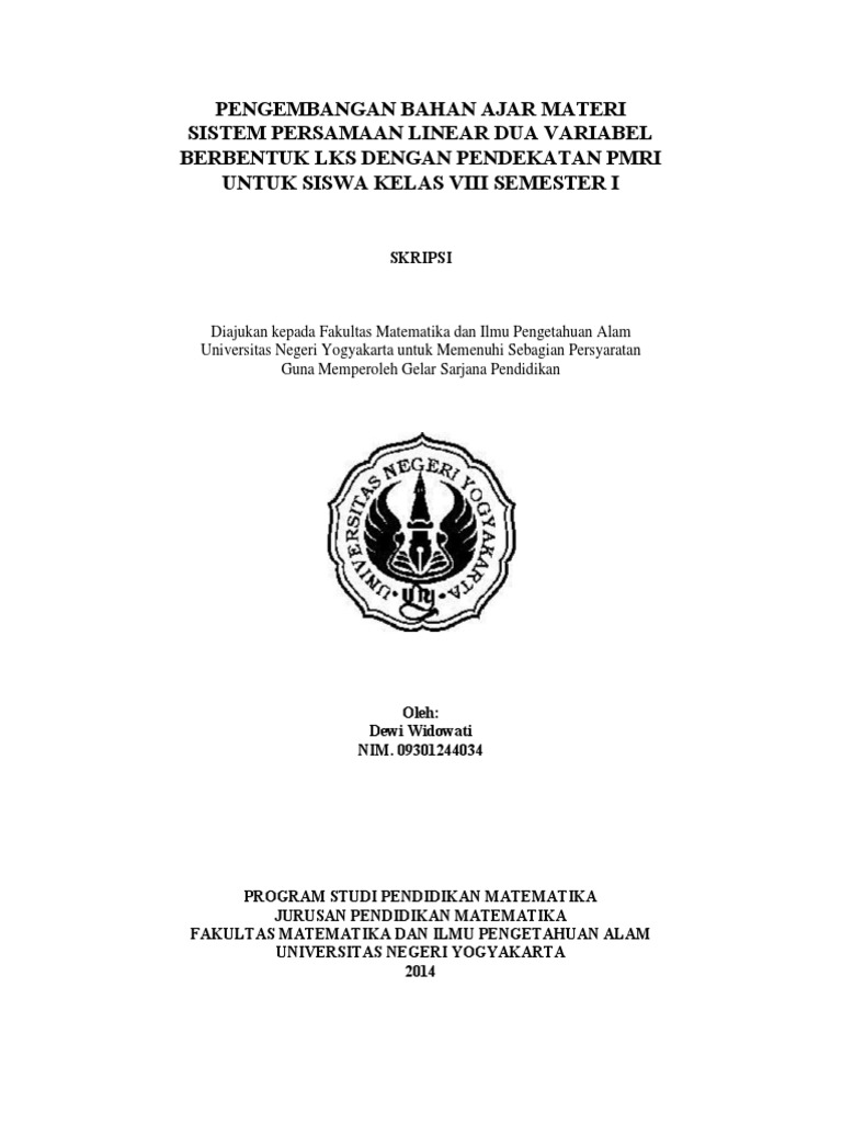 Skripsi Dewi Widowati